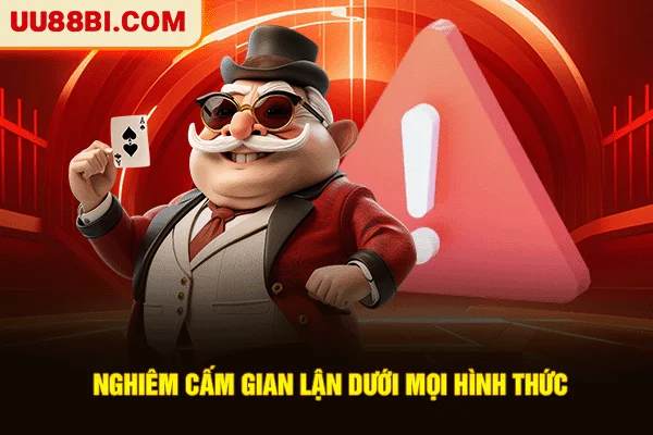 Chơi Có Trách Nhiệm UU88 - Hướng Đến Giải Trí An Toàn 4 Nghiêm cấm gian lận dưới mọi hình thức
